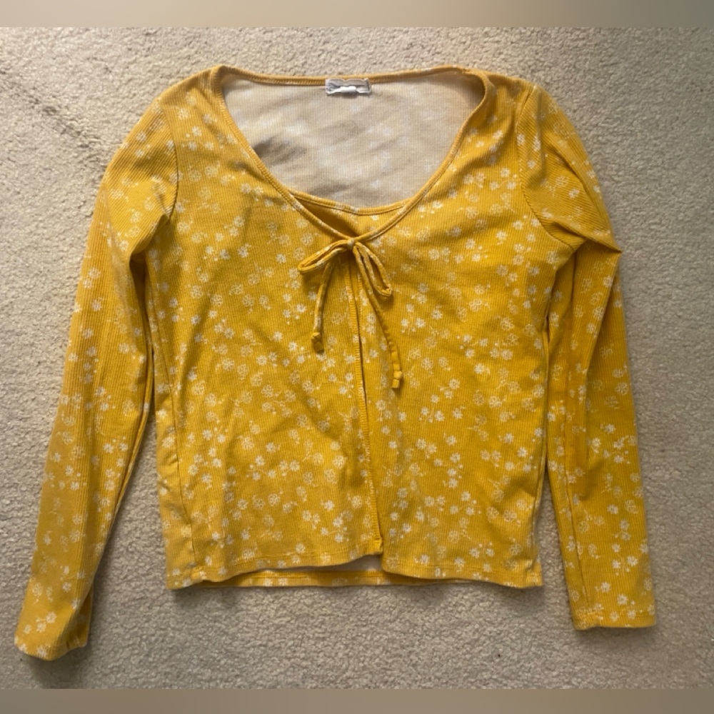 floral girls long sleeve shirt